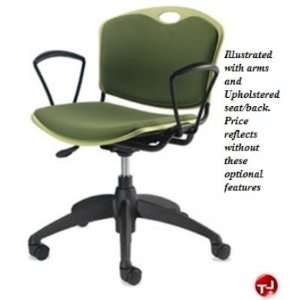   Mid Back Contoured Plastic Office Task Swivel Chair