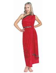 Womens Red Long Toga Costume (Size 8 12)