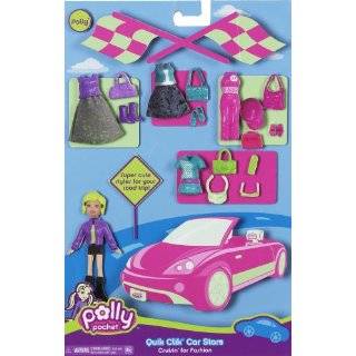 Polly Pocket Polly Quik Clik Car Cool Doll & Fashions by Mattel