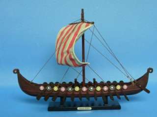 Drakkar Viking 14 Model Ship Scale Replica Wooden  