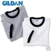 Blank Gildan Basic Ringer T Shirt   Wholesale   Lots  