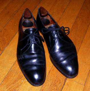   John Lobb Bespoke Fine Leather Hand Made Black HiLo Shoes, UK 8, US 9