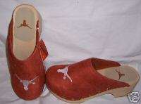 Texas Longhorns Shoes Clogs 10 NEW Womens  