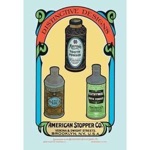  Distinctive Designs for Tooth Powders   16x24 Giclee Fine 