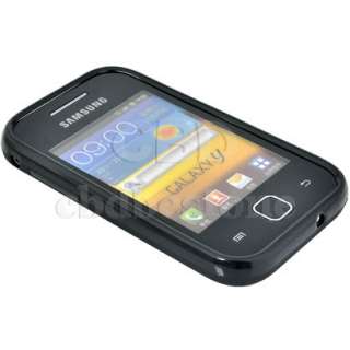 Black Matte Soft TPU GEL Silicone Skin Case Cover for Samsung Galaxy Y 