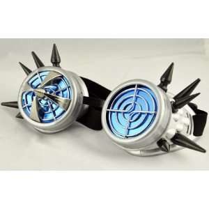  Blue Cyber Steam Punk Goggles Anime Cosplay Time Machine 
