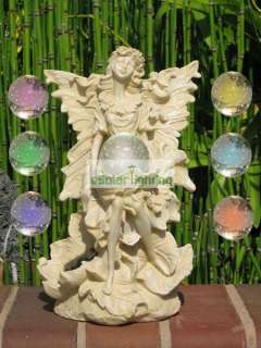 Fairy Angel With Color Changing Ball Solar Light  