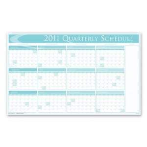  2012 Quarterly Wall Calendar   Light Blue