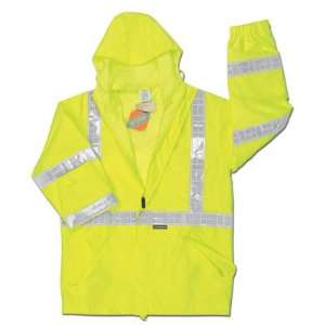   III Rainwear Fluorescent Lime Luminator Flame Resistant Rain Suit