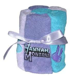 Hannah Montana 6 Pack of Embroidered Washcloths Disney 
