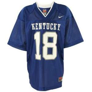 Nike Kentucky Wildcats #18 Youth Royal Blue Replica Football Jersey 