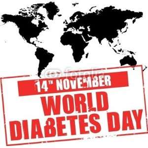 Wallmonkeys Peel and Stick Wall Decals   World Diabetes Day   Rubber 
