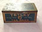 VINTAGE TETLEY ORANGE PEKOE 36 INDIVIDUAL SERVICE TEA BAGS TIN BOX