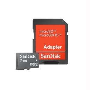  Sandisk 2GB Micro SD Memory Card with SD Adapter Cell 