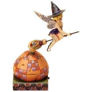 Jim Shore TINKERBELL WITCH PUMPKIN Halloween figurine  