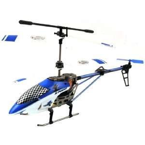  BLUE Scorpion Large Alloy X Power 3 Channel Gyroscope RC Helicopter 
