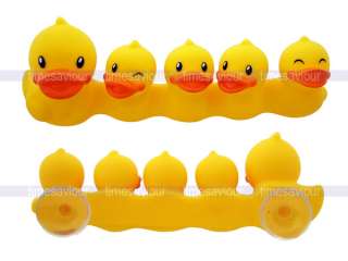Rubber Duck Family 4 Toothbrush Holder Daa Yellow  