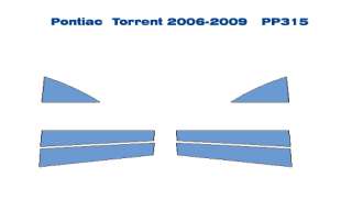 Pontiac Torrent Chrome Pillars Post Parts 06 09  