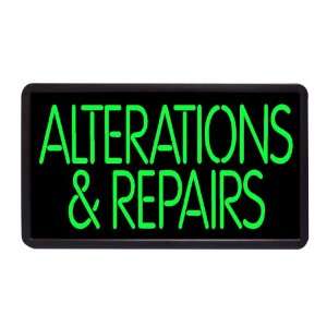  Alterations & Repairs 13 x 24 Simulated Neon Sign