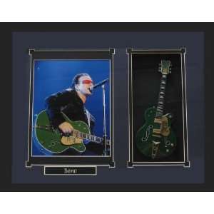    BONO Guitar Shadowbox Shadow Box Frame U2 Musical Instruments