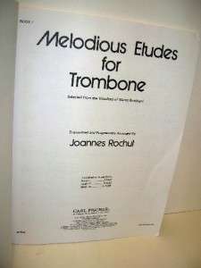 Melodious Etudes for Trombone Book 1 Bordogni Arranged by Joannes 