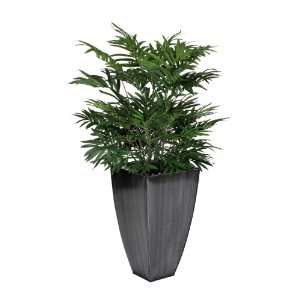  Artificial Parlor Palm Floor Plant in Zinc