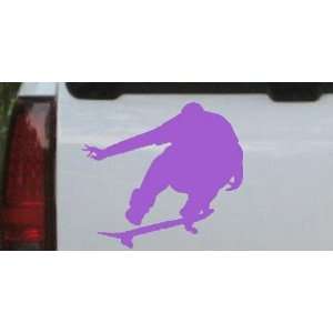 Purple 18in X 16.6in    Extream Skate Boarding Sports Car Window Wall 