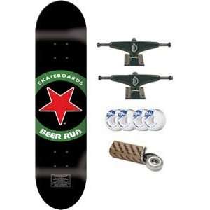   Skateboard Circle Star 7.75 w/Mini Logo Wheels and Bearings Sports