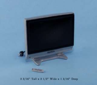 Dollhouse Miniature Modern TV with Remote #T8502  