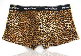 Sexy Men’s Leopard Print Underwear Boxers TRUNKS Briefs Shorts 