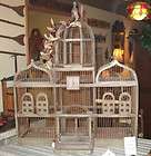 wooden decorative birdcage  