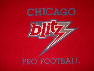 vintage USFL CHICAGO BLITZ 80S FOOTBALL SOFT t shirt XS  