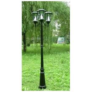  Solar Lamp Post (Three Lamps) Patio, Lawn & Garden