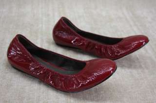 Vera Wang Lavender Lillian Dark Red patent leather Ballet Flats 5.5 