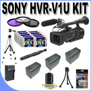  Sony HVR V1U HDV Camcorder + 3 Extended Life Batteries 