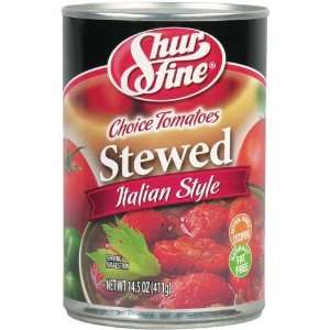 Shurfine Choice Tomatoes Stewed Italian Grocery & Gourmet Food