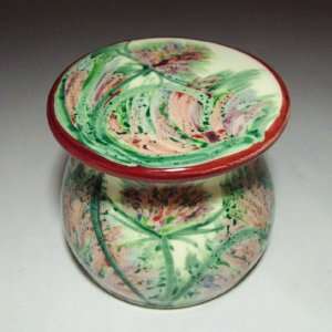 Red Thistle Butter Crock by Moonfire Pottery  Kitchen 