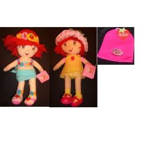  ( 2 Dolls ) Strawberry Shortcake Doll Set and Beanie Cap 