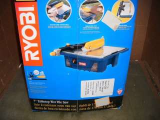 RYOBI 120V 3/4 HP 7 INCH WET TILE SAW MODEL WS721  