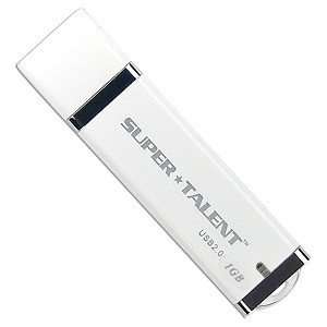 Super Talent DG 1GB USB 2.0 Flash Drive (White)