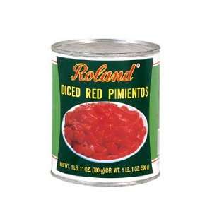 Roland Diced Red Sweet Peeled Pimientos  Grocery & Gourmet 