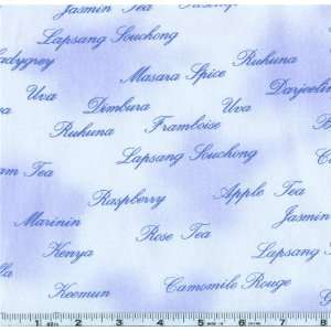  45 Wide Afternoon Tea Brands Blue Fabric By The Yard 