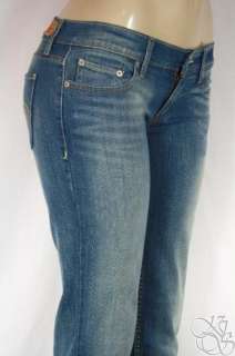   524 Straight Ultra Low Rise Stretch Sound Of Blue Denim Womens Pants