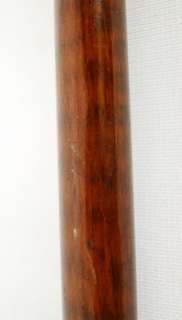 Antique 19C. Gold Filled Snake Wood Walking Stick Cane  