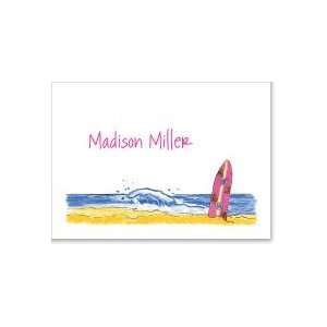  Pink Surfboard Thank You Note