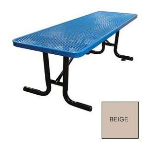  8 Free Standing Picnic Table, Surface Mount   Beige 