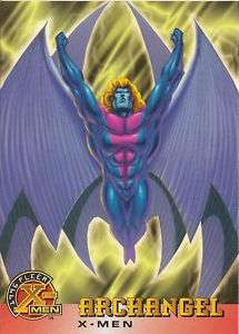 1996 X MEN Fleer Trading Card #1 Archangel ANDY KUBERT  