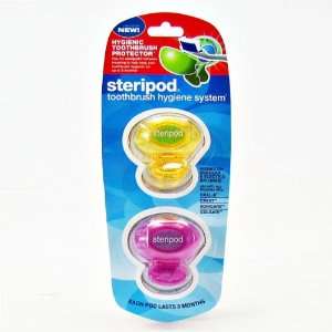  Steripod Toothbrush Sanitizer   Yellow & pink Health 