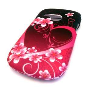 Lg 501c Pink Heart Hawaii Flower Design HARD RUBBERIZED FEEL RUBBER 
