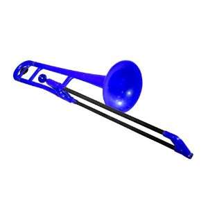  Jiggs Pbone Plastic Trombone Blue Musical Instruments